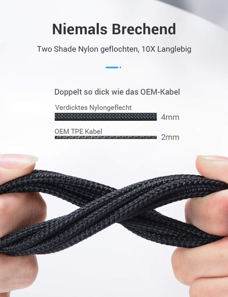 Ainope USB 3.0 A to A Male Cable 3.3FT+3.3FT,USB 3.0 to USB 3.0 Cable [Never Rupture] USB Male to Male Cable Double End USB Cord Compatible with Hard Drive Enclosures, DVD Player, Laptop Cool-Black - Image 3