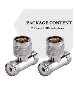 SUNSAR 2-Pack UHF Male to UHF Female Tee Connectors, Pl259 Tee Connector pl259 Coaxial Cable Adapters SO239 Splitter for Coaxial Cable HT Ham Radio CB Antenna  - Image 5