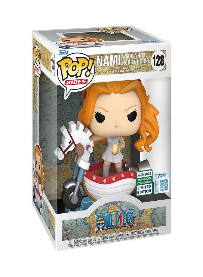 Funko Pop! Rides: One Piece - Rides Nami with White Hobby Horse (2025 Wondrous Convention Limited Edition) #128 - Image 2