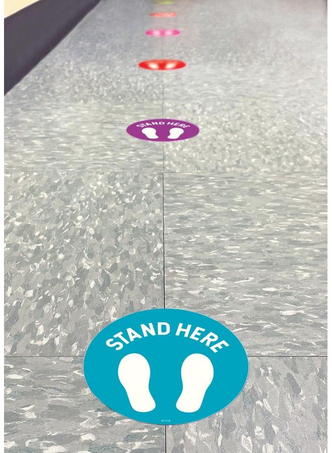 Teacher Created Resources Spot On Floor Markers: Stand Here 4" (Tcr77508) - Image 3