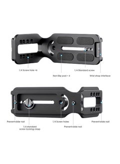 Anmi DSLR Camera L Bracket Vertical Horizontal Switching Tripod Quick Release Plate with Screws Wrench Compatible with Canon/Nikon/Sony/DJI Osmo Ronin Zhiyun Stabilizer Tripod Monopod (Orange)  - Image 2