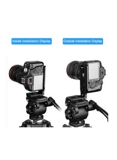 Anmi DSLR Camera L Bracket Vertical Horizontal Switching Tripod Quick Release Plate with Screws Wrench Compatible with Canon/Nikon/Sony/DJI Osmo Ronin Zhiyun Stabilizer Tripod Monopod (Orange)  - Image 5