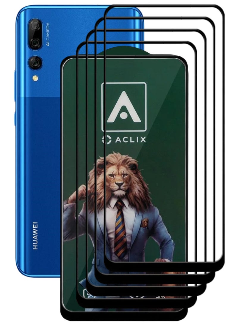 ACLIX 4 Pieces Antistatic ESD Dustproof Premium Quality High Definition Tempered Glass Screen Protector Designed For Huawei Y9 Prime (2019) - Image 1