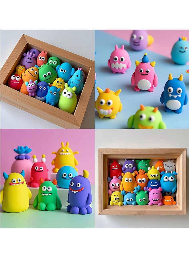 Beauenty Air Dry Clay Kit，DIY Plasticine for Kids Education，36 Colors Modeling Clay for Kids, Soft Squishy Molding with Sculpting Tools and Tutorials, Arts Crafts Gift for Boys Girls ﻿  - Image 3