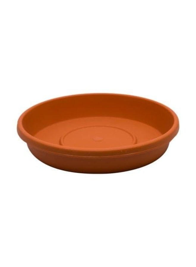 Cosmoplast Round Flower Pot 12 Inch Tray Terracotta - Image 1