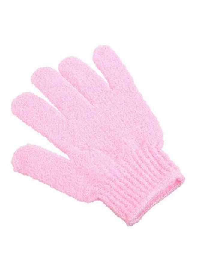 NIBEMINENT Shower Exfoliating Glove Pink 13.5 x 18centimeter 