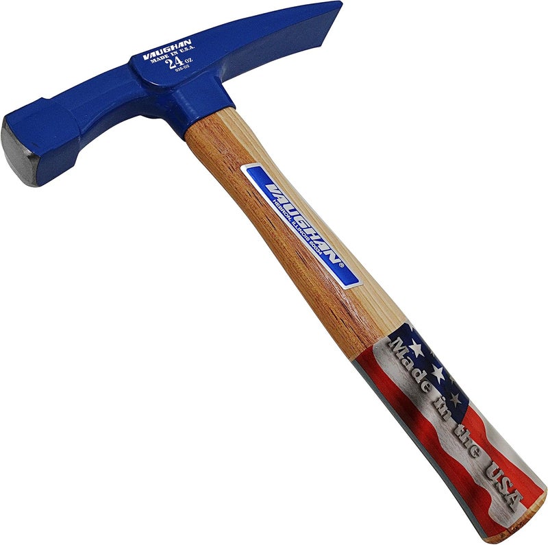 Vaughan Brick Layers Hammer, 24 oz Steel Masonry Hammer, Made In The USA, BL24, VN17810 - Image 4