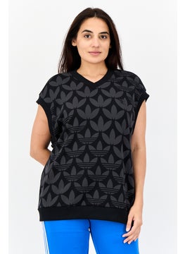 adidas Originals Women Sportswear Fit Sleeveless Outdoor Vest, Black  - Image 1