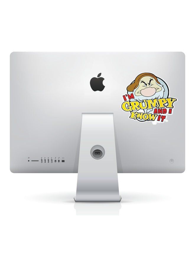 RKN I Am Grumpy Snow White Vinyl Sticker For College Stationary Notebook 6inch - Image 2