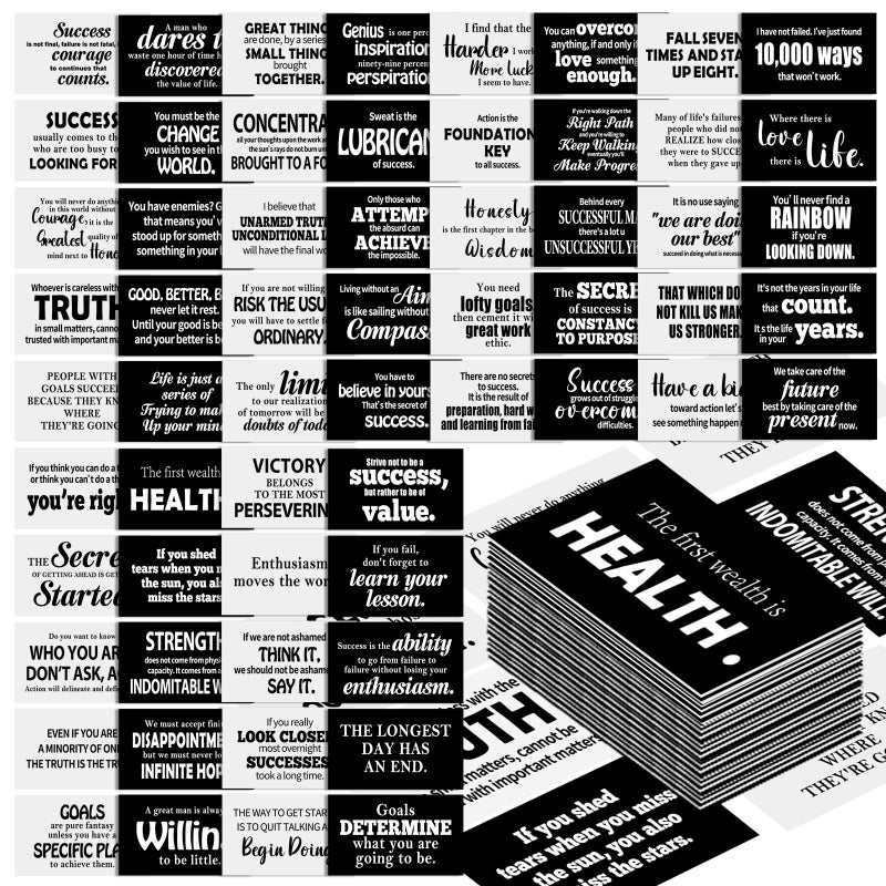 Jinei 300 Inspirational Affirmation Cards Positive Daily Motivational Cards Small Mini Encouragement Quotes for Women New Year Gifts(Famous Quotes) - Image 1