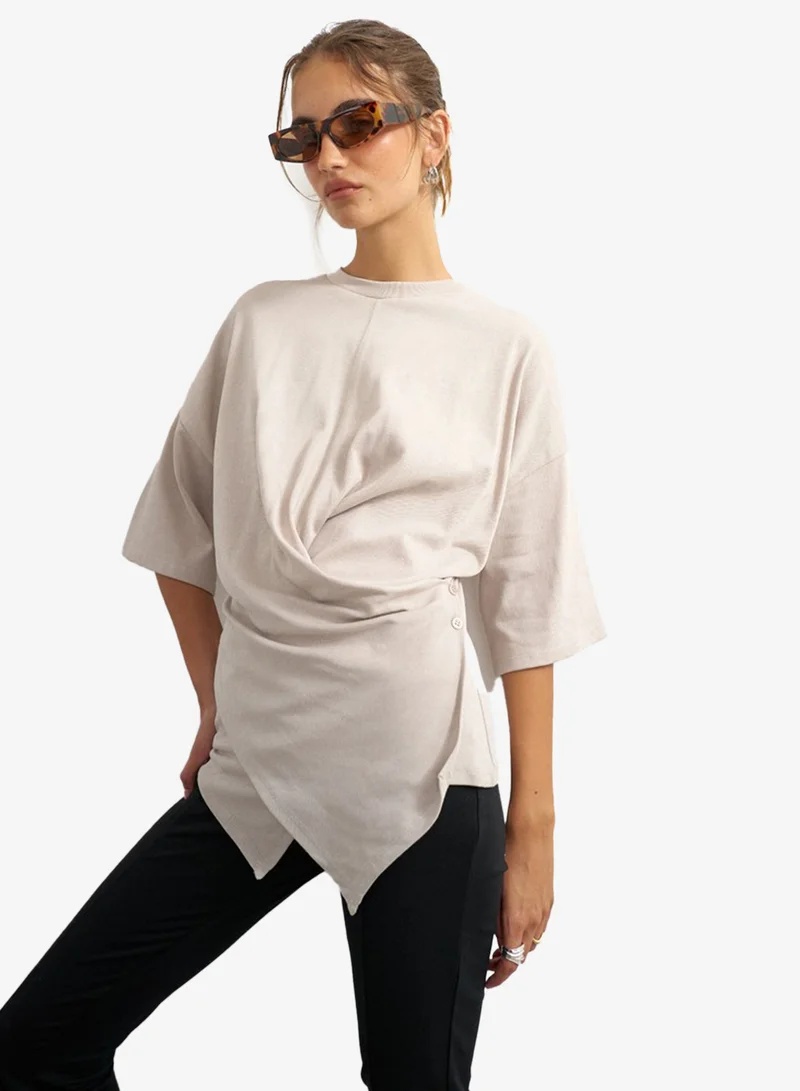 Topshop Wrap Style T-Shirt