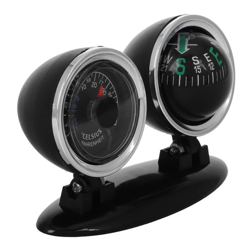 Automotive Car Compass Ball Precise Direction Dashboard Mirror For Vehicle Boat Outdoor Hike Marine Navigation - Image 2