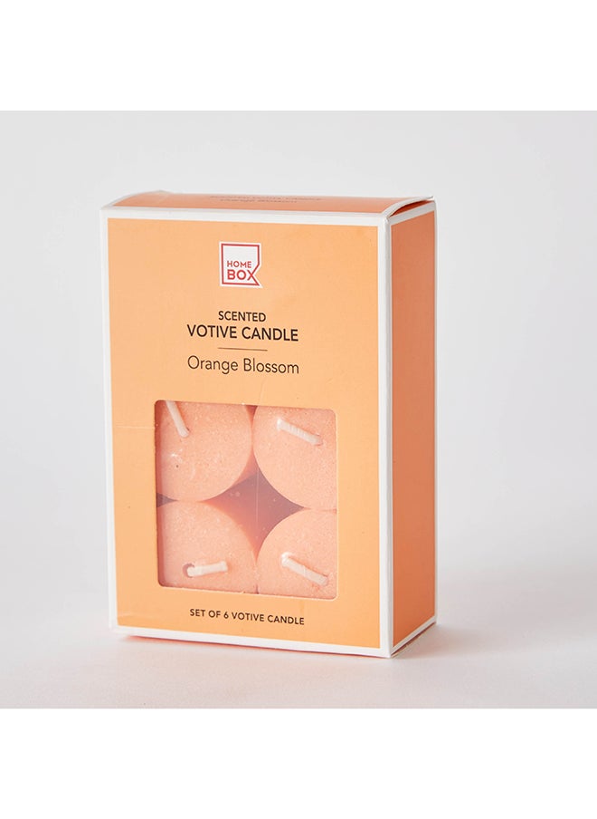 Home Box Audrey 6-Piece Orange Blossom Votive Candle Set 32 g  - Image 4