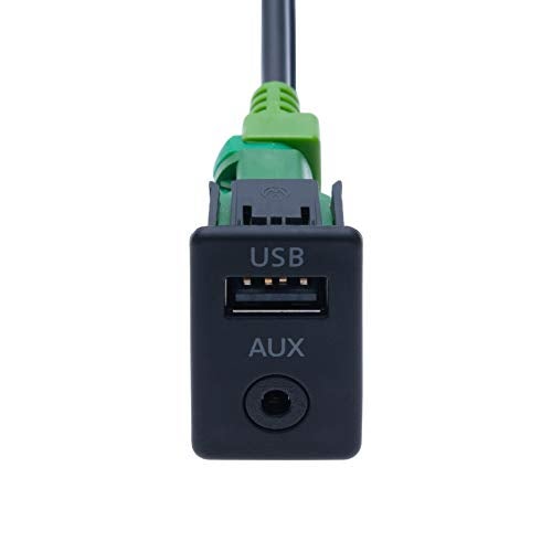 Keple مفتاح USB AUX للسيارة + سلك توصيل USB 4 دبابيس + كابل هارنس AUX 12 دبابيس | متوافق مع BMW 1 3 5 6 E81 E82 E87 E88 E90 E91 E92 E93 E60 E61 F07 F10 F11 E63 E64 F06 F12 F13 راديو السيارة | 4.9 قدم - Image 3