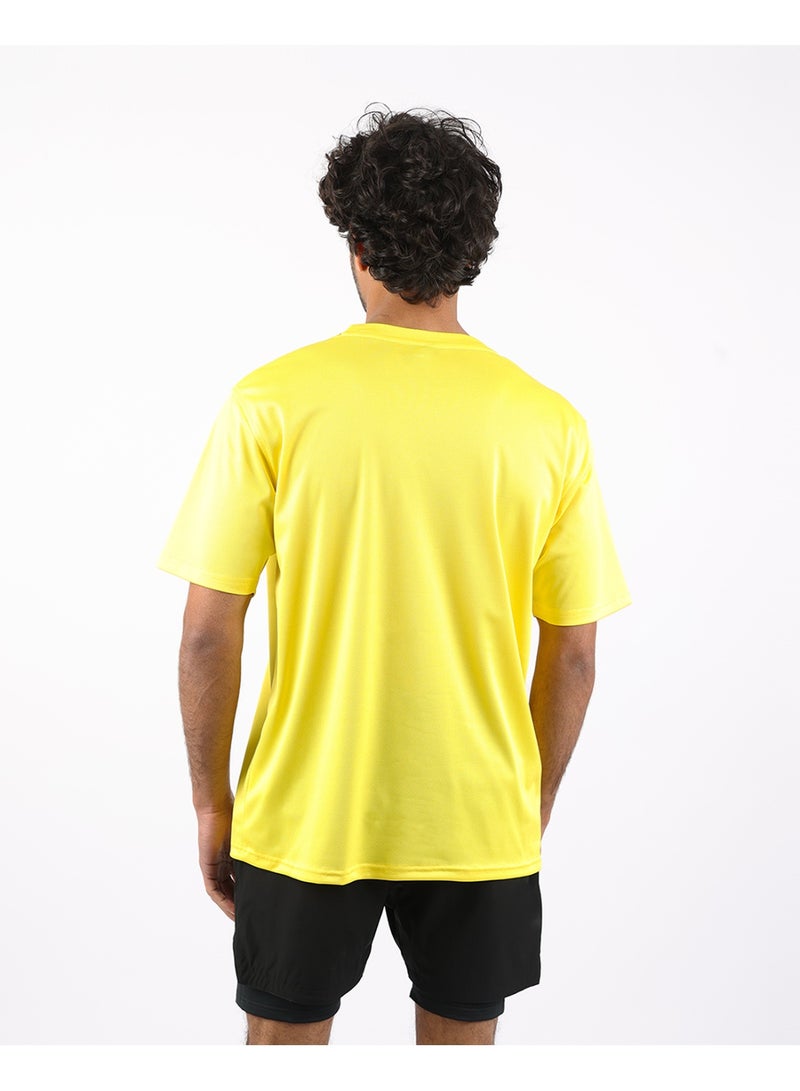 أتوم تيشيرت رياضي رجالي Atum Prime Fit أصفر - Image 2