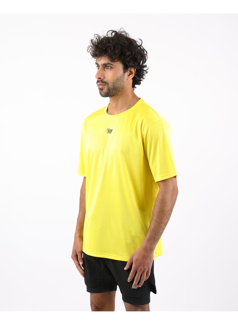 أتوم تيشيرت رياضي رجالي Atum Prime Fit أصفر - Image 5