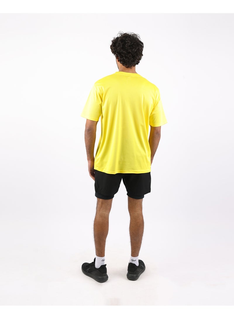 أتوم تيشيرت رياضي رجالي Atum Prime Fit أصفر - Image 4