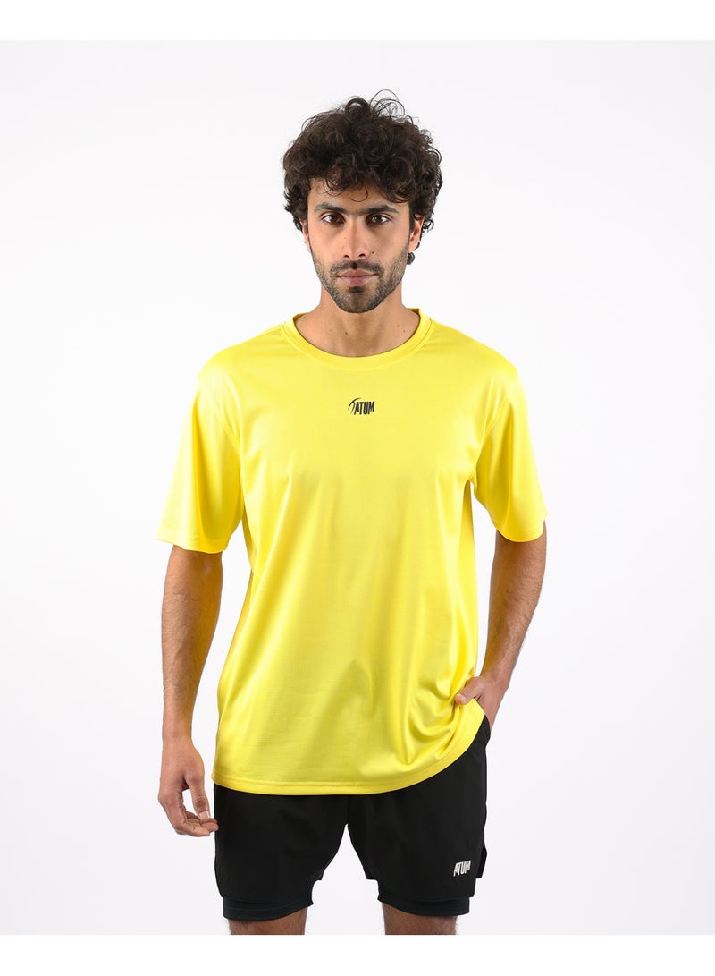 أتوم تيشيرت رياضي رجالي Atum Prime Fit أصفر - Image 1