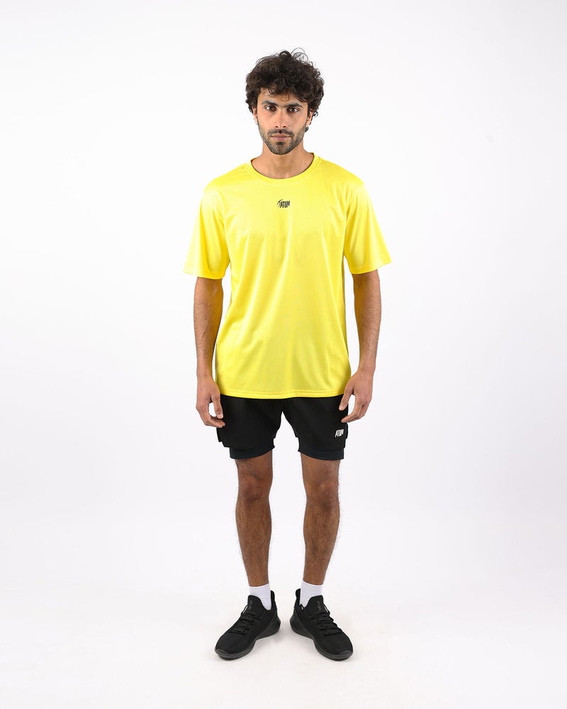 أتوم تيشيرت رياضي رجالي Atum Prime Fit أصفر - Image 4