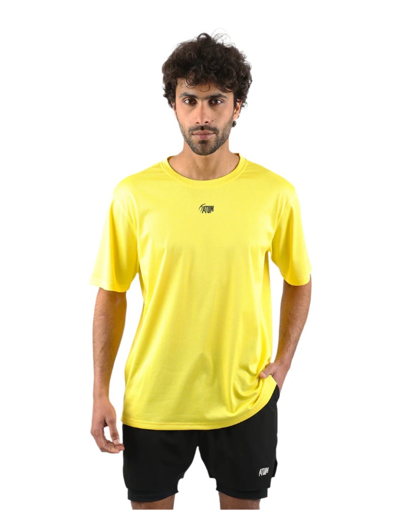أتوم تيشيرت رياضي رجالي Atum Prime Fit أصفر - Image 1