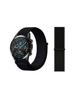 PROMASS Stylish Nylon Replacement Band For Huawei Watch GT2 22mm Black 