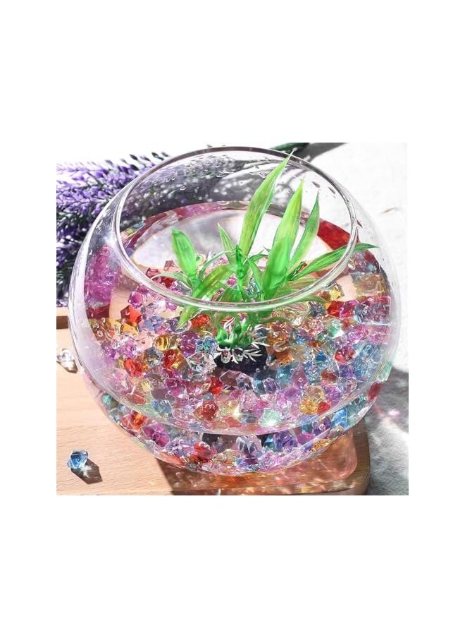 The Bros Colorful Acrylic Fake Ice Rocks, 0.95x14mm Crushed Ice Rocks, Small Plastic Gems for Vase Fillers, Home Table Decorations, and Crafts, About 1200PCS, Random Color  - Image 5