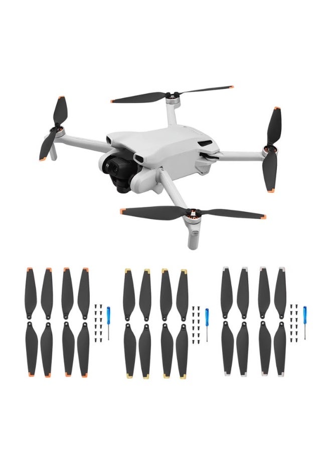 شابية 8 قطع مراوح Mini 3 Pro Mini 4 Pro لطائرة DJI Mini 4 Pro أو DJI Mini 3 Pro بدون طيار شفرات بديلة قطع غيار وملحقات - Image 2