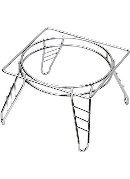 SHREEJIIH SHREEJIIH Stainless Steel Matka Stand Kitchen Rack Steel Chrome Plated Plant Pot Stand  - Image 3