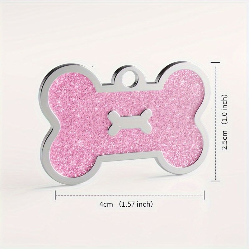 Personalized Pink Pet ID Pendant Tag Custom Dog Name Tag Engraved Cat Tag Collar Accessory - Image 4