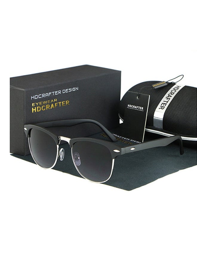 HDCRAFTER - Men's Full Rim UV400 Clubmaster Frame Sunglasses - Lens Size: 48 mm - Image 1