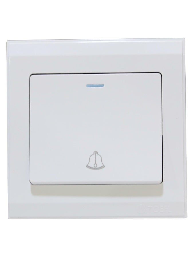 توفل مفتاح جرس لون ابيض موجي - Image 2