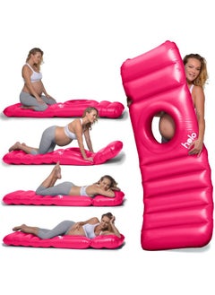 HOLO The Original Inflatable Pregnancy Pillow Full Body Maternity Airbed/Float With Hole For Tummy For Ultimate Sleeping Support & Comfort Say Goodbye To Pregnancy Related Aches And Pains (Pink)  - Image 1
