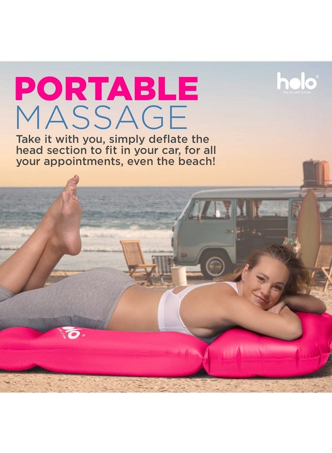 HOLO The Original Inflatable Pregnancy Pillow Full Body Maternity Airbed/Float With Hole For Tummy For Ultimate Sleeping Support & Comfort Say Goodbye To Pregnancy Related Aches And Pains (Pink) - Image 5