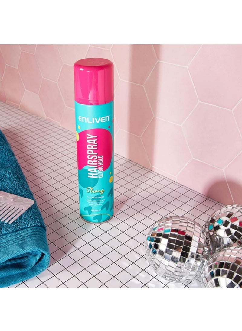 ENLIVEN Hair Spray Ultra Hold 300ml  - Image 5