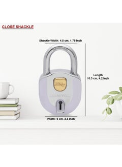 AUTHENTIC AK BEBLY Industries DANIYAL 68 MM Padlock with 3 Keys  - Image 2