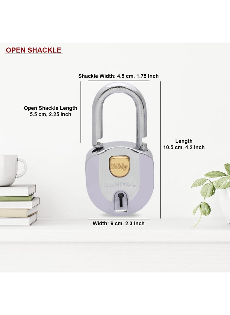 AUTHENTIC AK - BEBLY Industries DANIYAL 68 MM Padlock with 3 Keys - Image 1