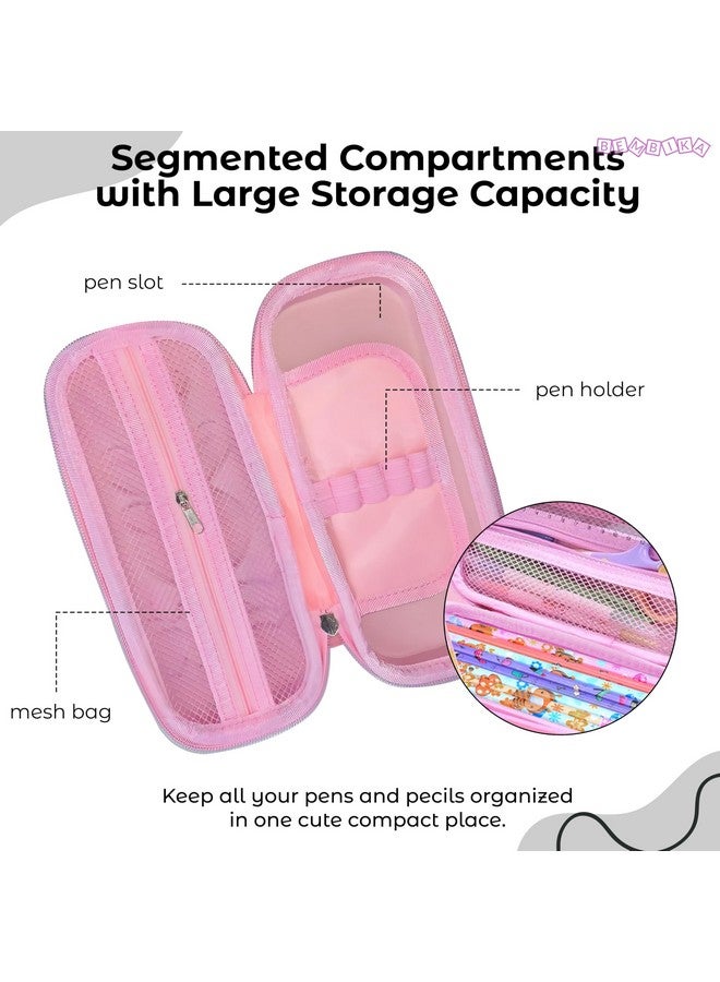 BEMBIKA School Supplies 3D Cartoon Design Pencil Box for School Kids, Girls and Boys, Pen & Pencil Case Pouch for Office, College, School Large Storage Capacity �Dino Light Blue - Image 3