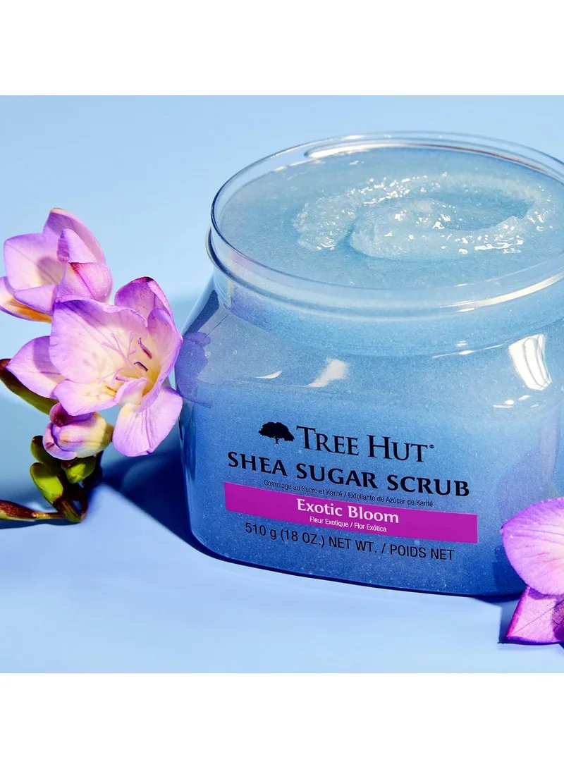 Tree Hut Exotic Bloom Shea Sugar Exfoliating & Hydrating Scrub 510 Gm