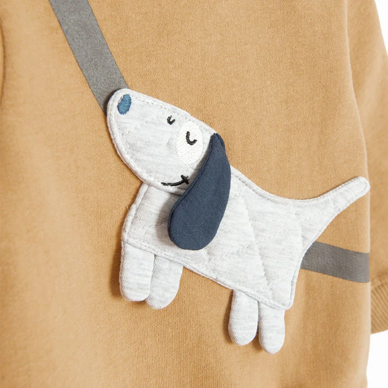 Cool Club LIGHT BROWN COTTON, POLYESTER SWEATSHIRT