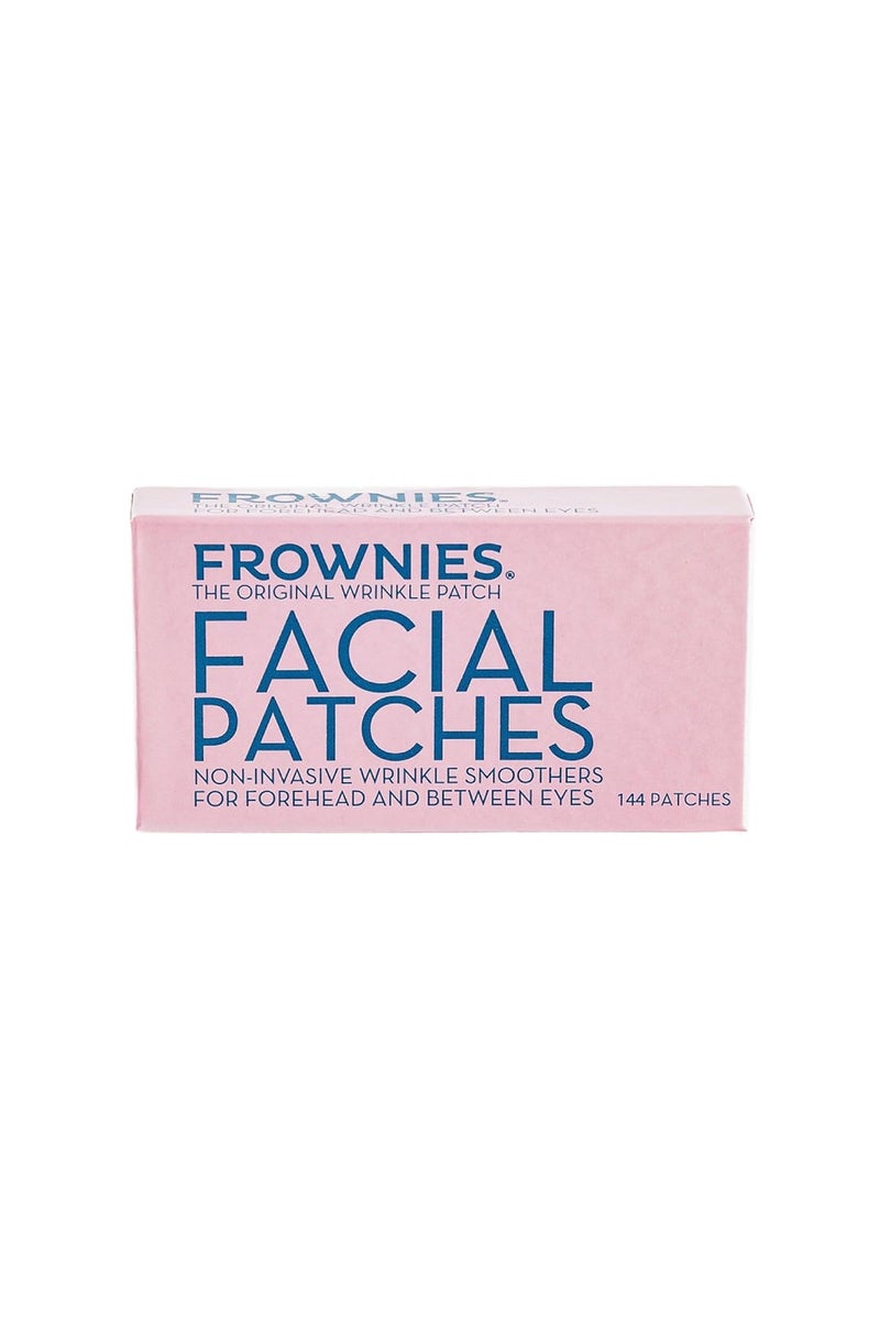 Frownies Forehead and Between the Eyes Facial Patches - Hypoallergenic Patches to Smooth & Soften Forehead Horizontal & Eleven Lines - For Overnight Use, 144 count - Image 1