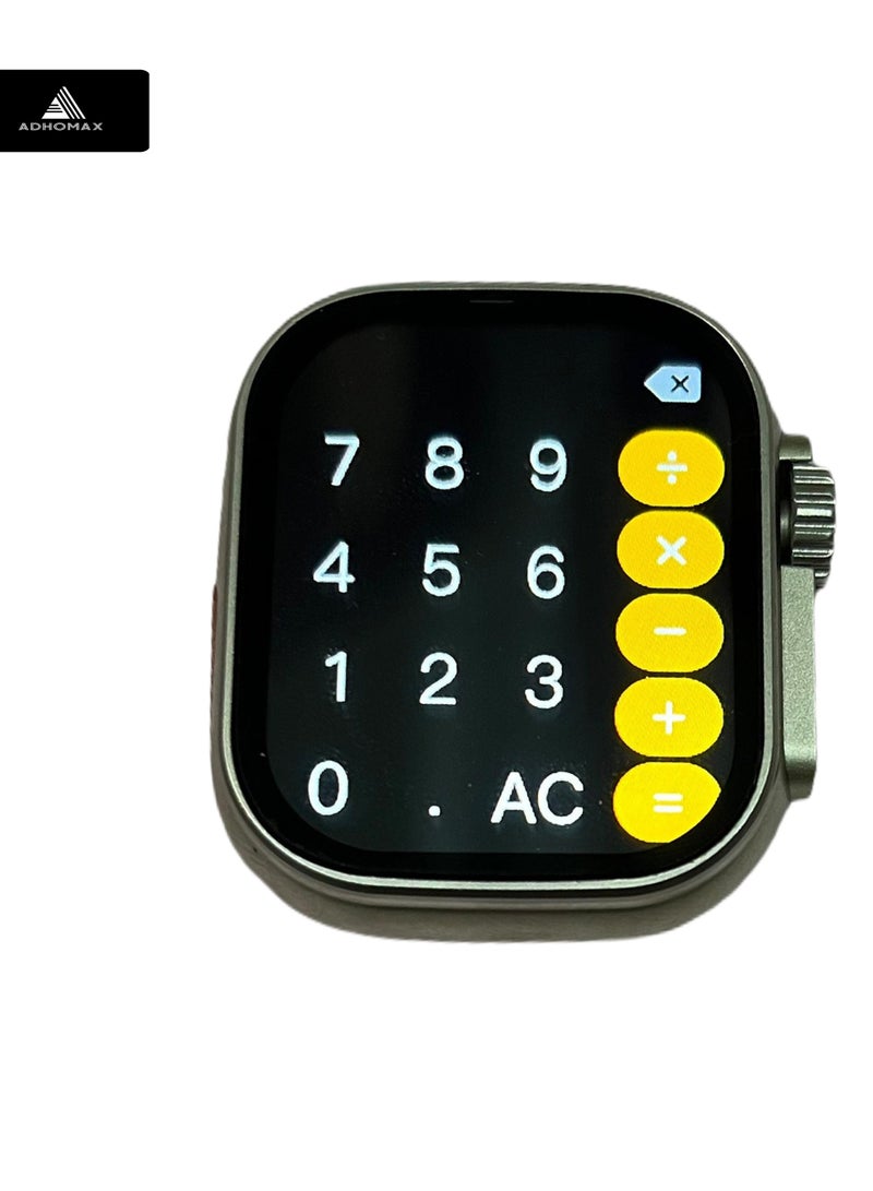 adhomax New T900 Ultra 2 smart watch Elegant Design 2.2" NFC, infinite display, Fitness Tracker, Heart Rate, Bluetooth, Wireless Charging, works with IOS and android, for men and women - Image 3