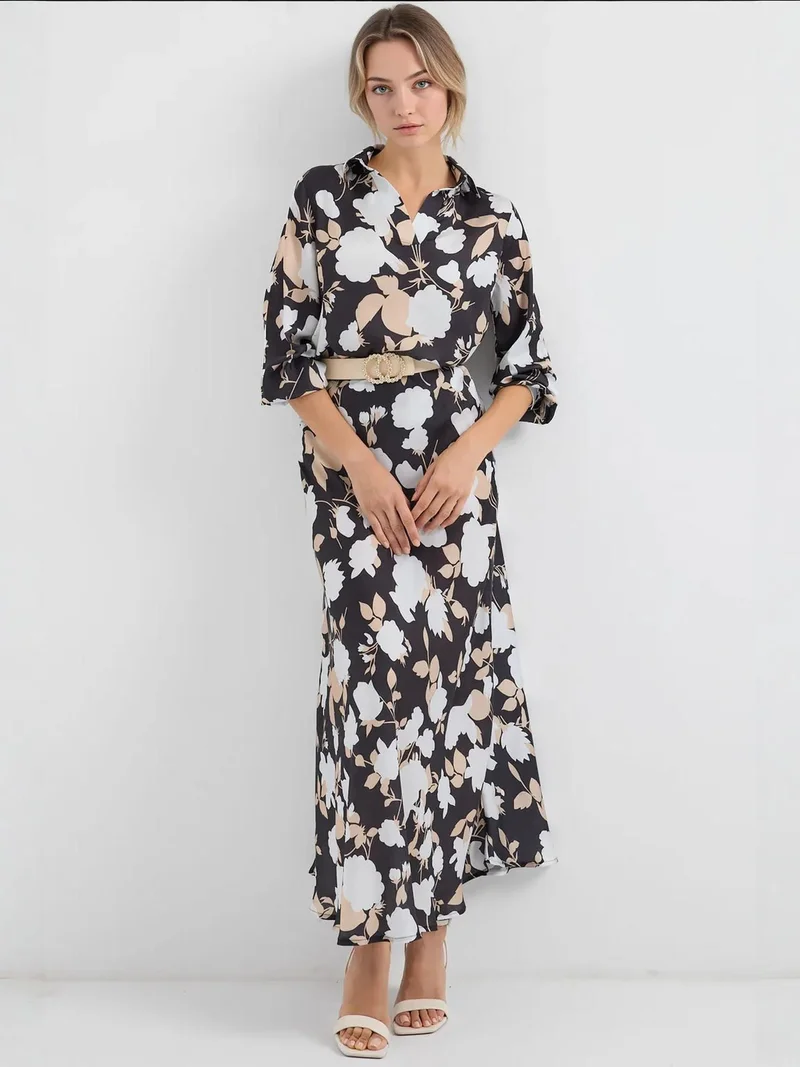 BIG DART BDART Long Sleeve Floral Two-Piece Coord Set