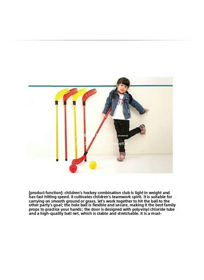 儿童曲棍球玩具幼儿园感统训练冰球道具户外体育运动亲子互动游戏-颜色:9cm球10个 捏扁可回弹  - Image 3