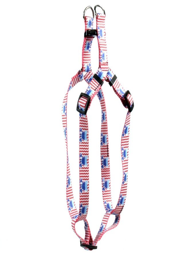 يلو دوج ديزاين سرج كلاب من تصميم Yellow Dog Design Crab Crazy، بعرض 1 بوصة، يناسب محيط صدر من 25 إلى 40 بوصة، كبير الحجم