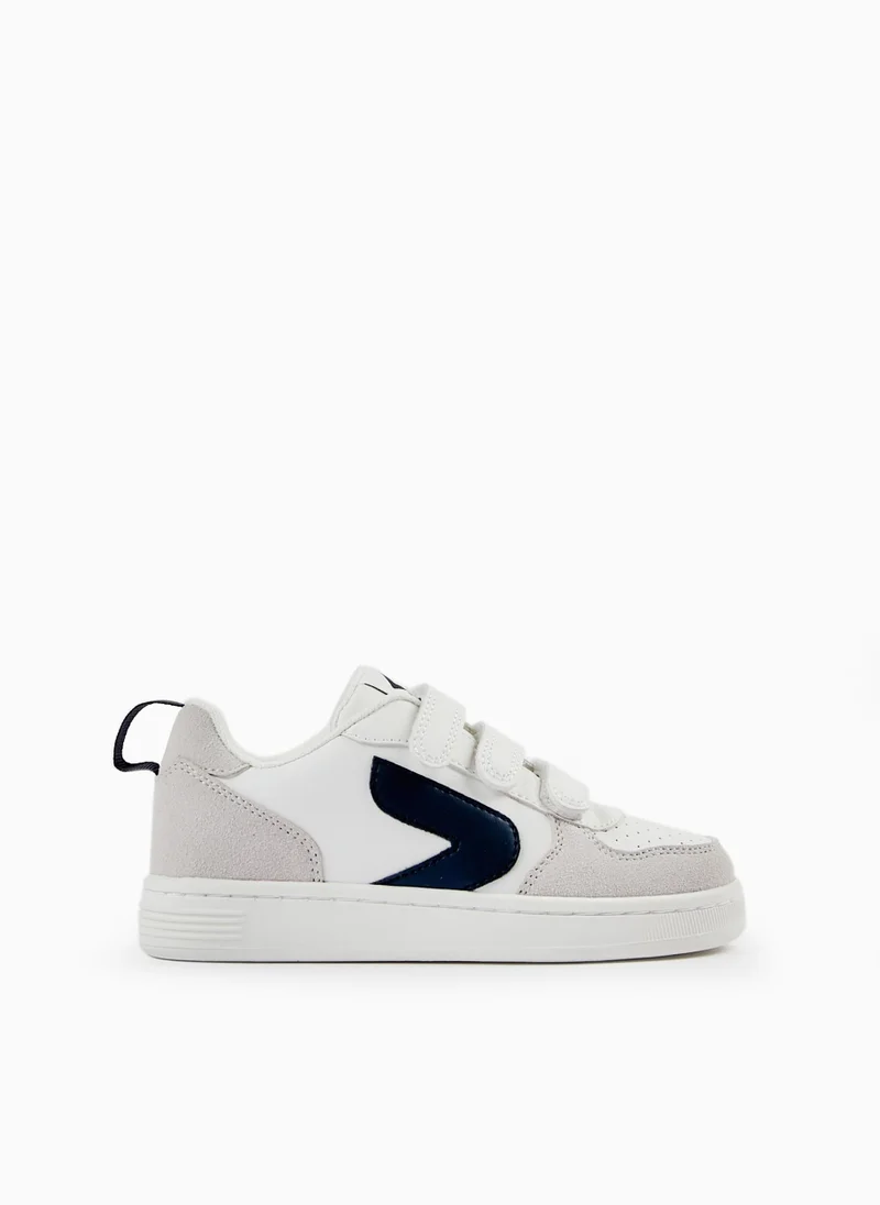 Zippy Trainers for Children 'ZY Move', White/Dark Blue