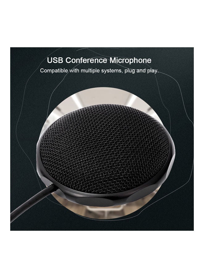 360° Omnidirectional Condenser PC Microphone Black - Image 4