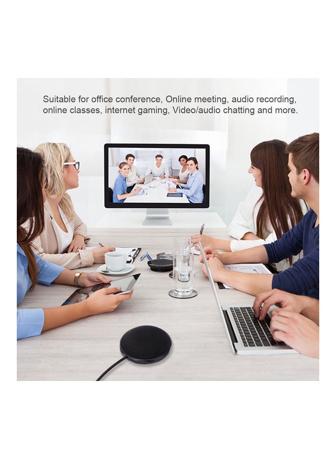 360° Omnidirectional Condenser PC Microphone Black - Image 3