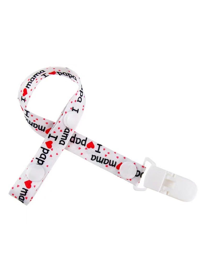 Set of 5 Adjustable Baby Pacifier Clip Ribbon Holders for Boys and Girls, Teething Toy Teethers - Image 3