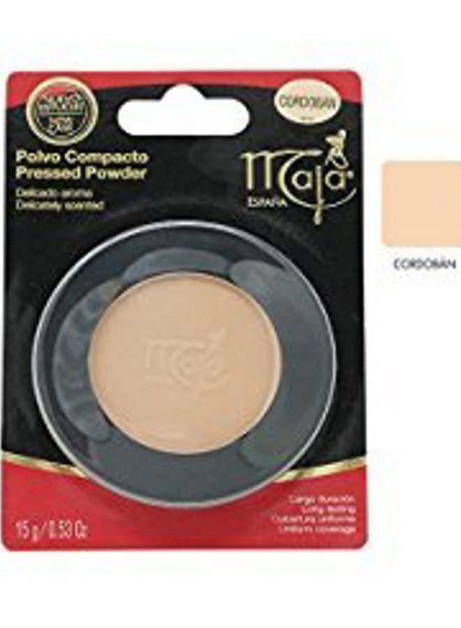 maja Cordoban Maja Pressed Powder| Delicately Scented Pressed Powder, Mirror and Tassel Compartment for Flawless Skin; 0.53 Ounces
