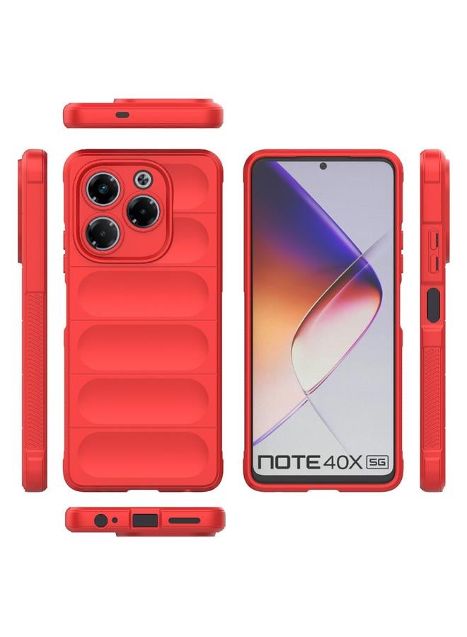 Zaboon Case For Infinix Note 40X 5G Global Magic Shield TPU + Flannel Phone Case - Image 3